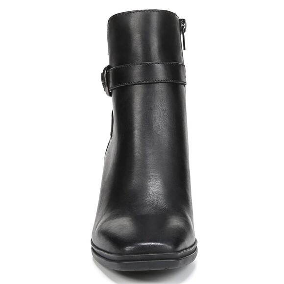 Naturalizer AIMEE Water Resistant Leather Ankle Boots Booties| Womens 9.5, Black - Picture 3 of 5